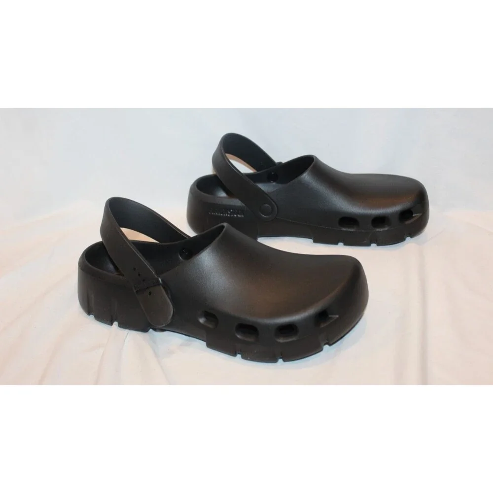 BIRKENSTOCK MEN'S BIRKI FLOW EVA CLOGS BLACK NEW EU 44 REGULAR US 11